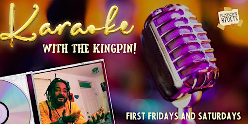 Imagem principal do evento Karaoke with the Kingpin | Brookland | 1st Fridays | Hosted by Dwayne B!