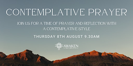 Hauptbild für Contemplative Prayer - August 2024