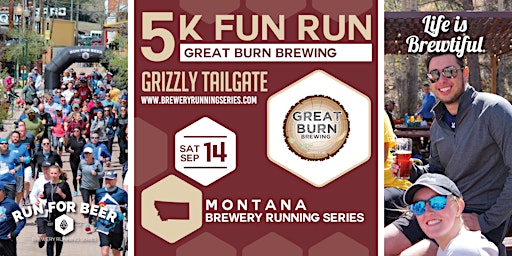 Hauptbild für 5k Beer Run x Great Burn Brewing | 2024 Montana Brewery Running Series
