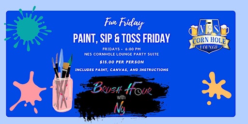 Imagem principal de Fun Friday Paint Sip & Toss