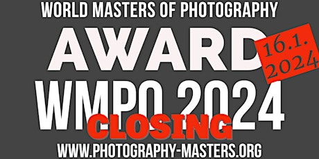 Closing Date of World Masters of Photography Awards 2024 primary image