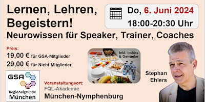 Imagem principal do evento Lernen, Lehren, Begeistern! - Neurowissen für Speaker, Trainer, Coaches