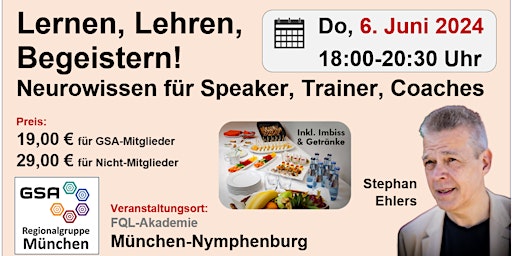 Lernen, Lehren, Begeistern! - Neurowissen für Speaker, Trainer, Coaches primary image