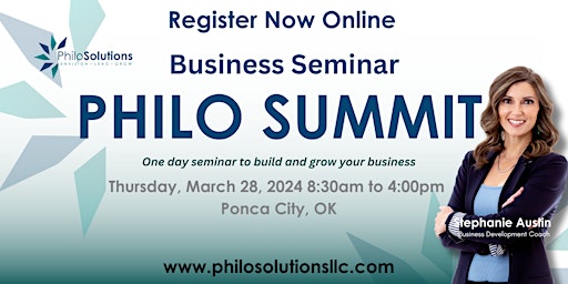 Immagine principale di 2024 PHILO SUMMIT- Business Seminar: Professional & Leadership Development 