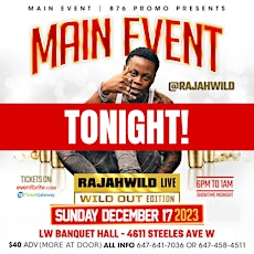 Main Event featuring LIVE: Rajah Wild primary image