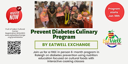 Primaire afbeelding van Prevent Diabetes Culinary Program