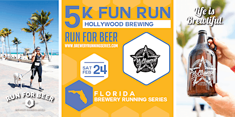 5k Beach Beer Run x Hollywood Brewing | 2024 Florida Brewery Running Series primary image