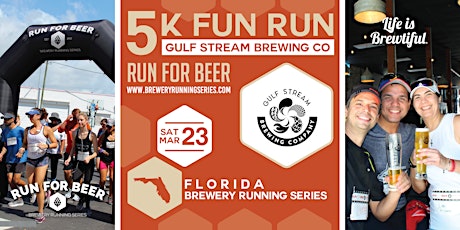 5k Beer Run x Gulfstream Brewing | 2024 Florida Brewery Running Series primary image