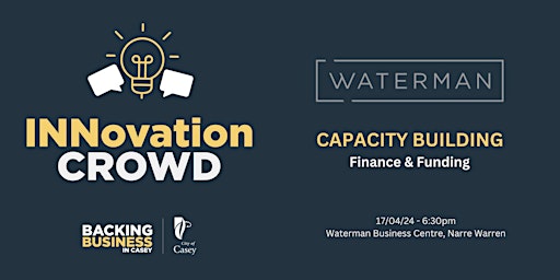 Image principale de Innovation Crowd - Capacity Building Workshops - Finance & Funding