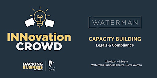 Immagine principale di Innovation Crowd - Capacity Building Workshops - Legals & Compliance 