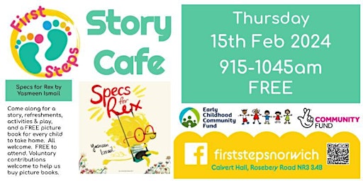 First Steps does Story Cafe - SPECS FOR REX primary image