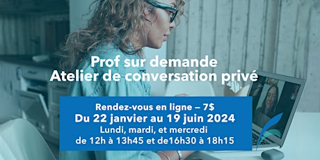 Primaire afbeelding van Prof sur demande: atelier de conversation privé