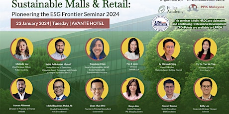 Hauptbild für Sustainable Malls & Retail: Pioneering the ESG Frontier Seminar 2024