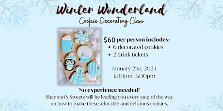 Winter Wonderland Cookie Decorating Class primary image