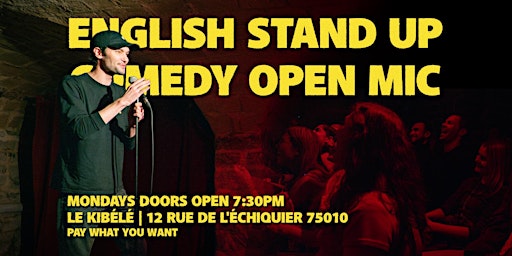 Primaire afbeelding van English Stand Up Comedy - Open Mic