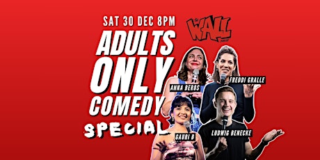 Hauptbild für Adults ONLY Comedy Special - Standup in English Saturday at The Wall