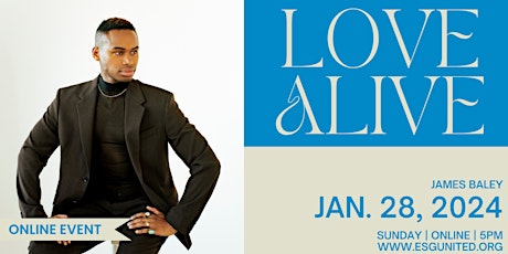 Imagen principal de Love aLIVE: Jan 28 with James Baley