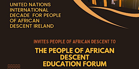 The People of African Descent Education Forum primary image