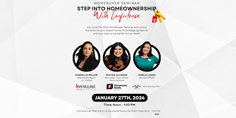 Homebuyer Seminar- Step Into Homeownership With Confidence primary image