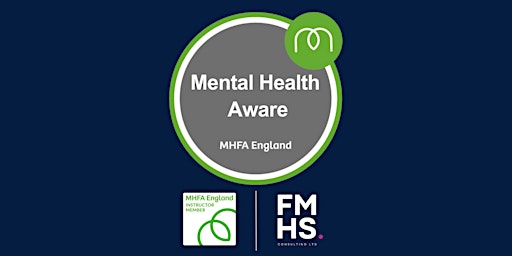 Mental Health Aware: Tuesday 25th June 2024. 1pm-5pm primary image