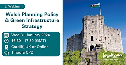 Imagen principal de IN-PERSON CPD: Welsh Planning Policy & Green Infrastructure Strategy
