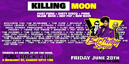 Imagem principal do evento Killing Moon -Birthday Special - June 28th