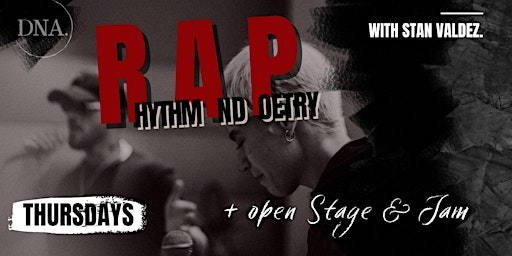 Primaire afbeelding van RAP SESSION - Open Stage with Stan Valdez x Main Act, Jam & After Party