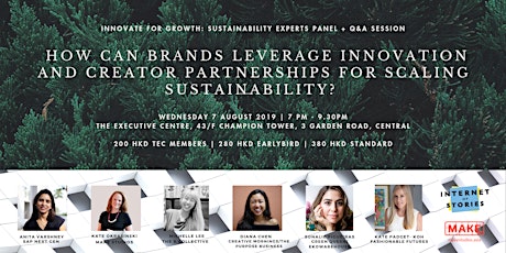 Innovate for Growth Sustainability Experts Panel + Q&A  primary image
