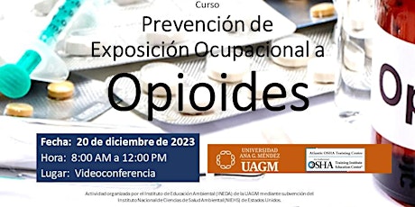 Imagen principal de Prevención de Exposición Ocupacional a Opioides