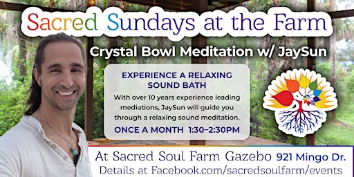 Imagem principal de Crystal Bowl Mediation in the Nature Shala