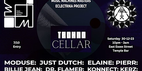 Sat 30 Eclectrika //Music Machines Master @ Cellar primary image