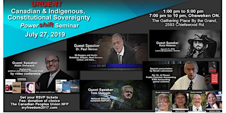 Urgent Canadian & Indigenous Constitutional Sovereignty Powershift Seminar primary image