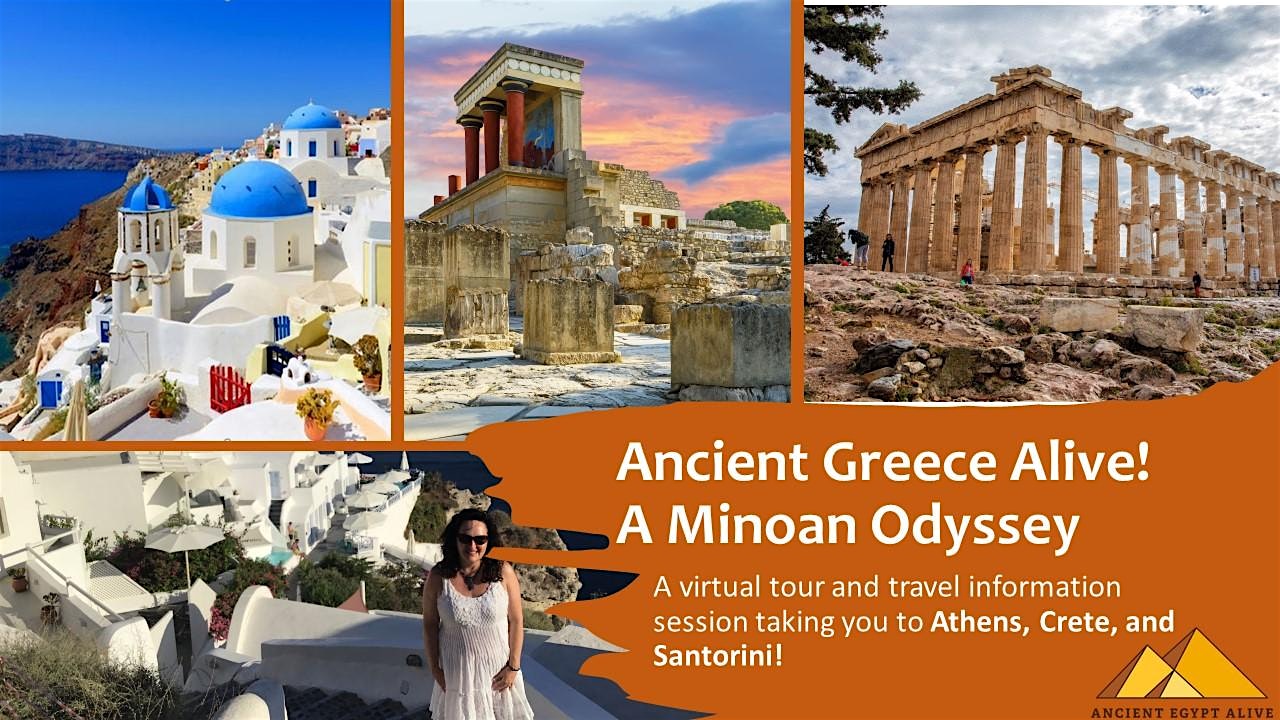 Greece aLIVE! An exhilarating virtual tour to Athens, Crete & Santorini