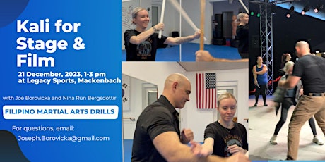 Kali for Stage and Film; Basic Filipino Martial Arts Drills primary image