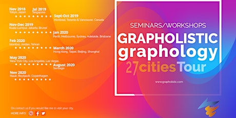 Grapholistic Graphology Seminars 27 Cities Tour primary image