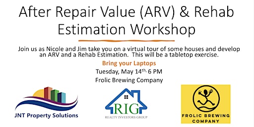 Hauptbild für After Repair Value (ARV) & Rehab Estimation Workshop
