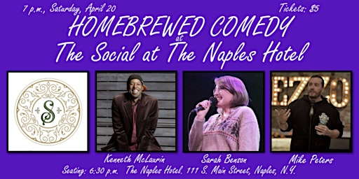 Imagem principal de Homebrewed Comedy at The Social at The Naples Hotel