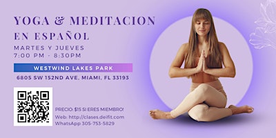 Primaire afbeelding van PASE GRATIS - Clases de Yoga en Español con SonidoTerapia en Vivo