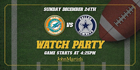 Miami Dolphins vs Dallas Cowboy Watch Party At JohnMartin's primary image