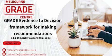 GRADE Evidence to Decision framework for making recommendations - online