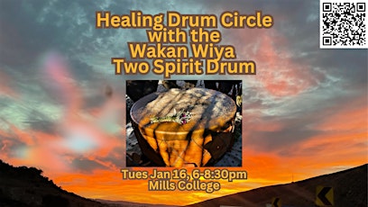 Primaire afbeelding van Healing Drum Circle with Wakan Wiya Two Spirit Drum (Tues Jan 16)