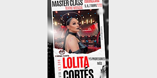 Imagem principal do evento Master Class: Lolita Cortés, teatro musical Guadalajara