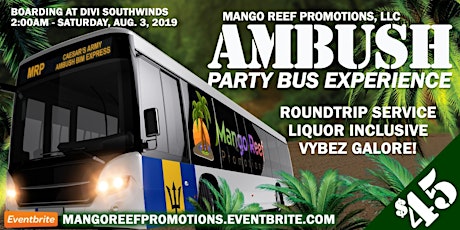 Mango Reef Party Bus Experience to Am Bush  Bim 2019 primary image