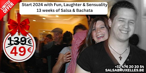Imagem principal do evento Nsxt Salsa & Bachata Classes with salsabruxelles.be (8.01 to 4.04.2024)