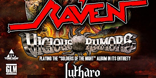 Imagem principal do evento Raven, Vicious Rumors, Lutharo, No Plans for Chaos