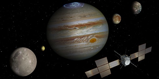 Imagem principal do evento Lezing: De JUICE missie naar de manen van Jupiter.