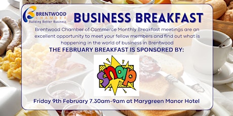 February 2024 Brentwood Chamber of Commerce Business Breakfast primary image