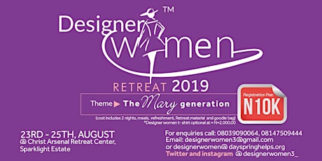 Designer Women Retreat 2019: The Mary Generation primary image