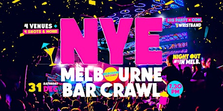 Primaire afbeelding van Melbourne Bar Crawl | New Years Eve 23/2024 (ONLY 10 TICKETS LEFT!)