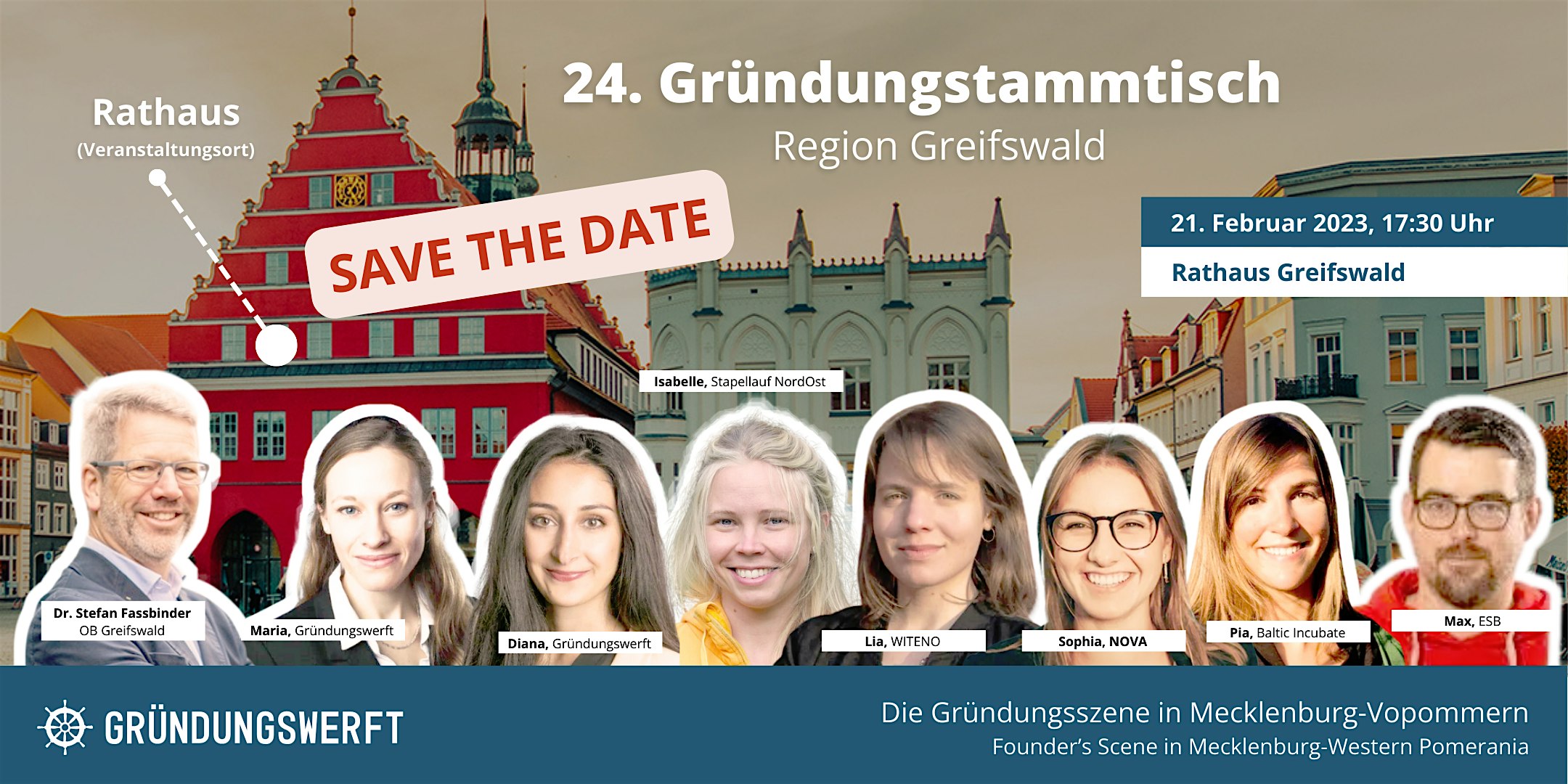 Veranstaltungsbild für die Veranstaltung 24. Gründungsstammtisch Region Greifswald - Students & Investors